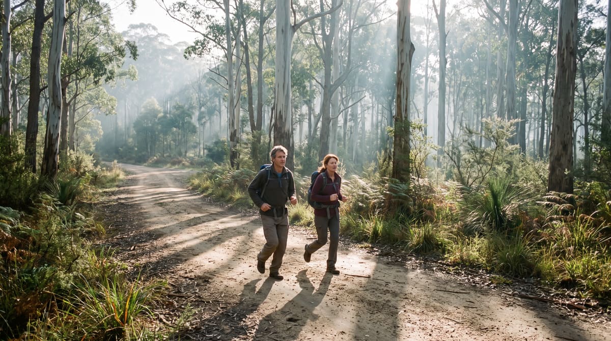 A bush track, walked rather than run.